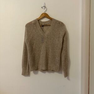 NWT 360 Sweater Georgina Sparkle Gold Taupe | Size XS